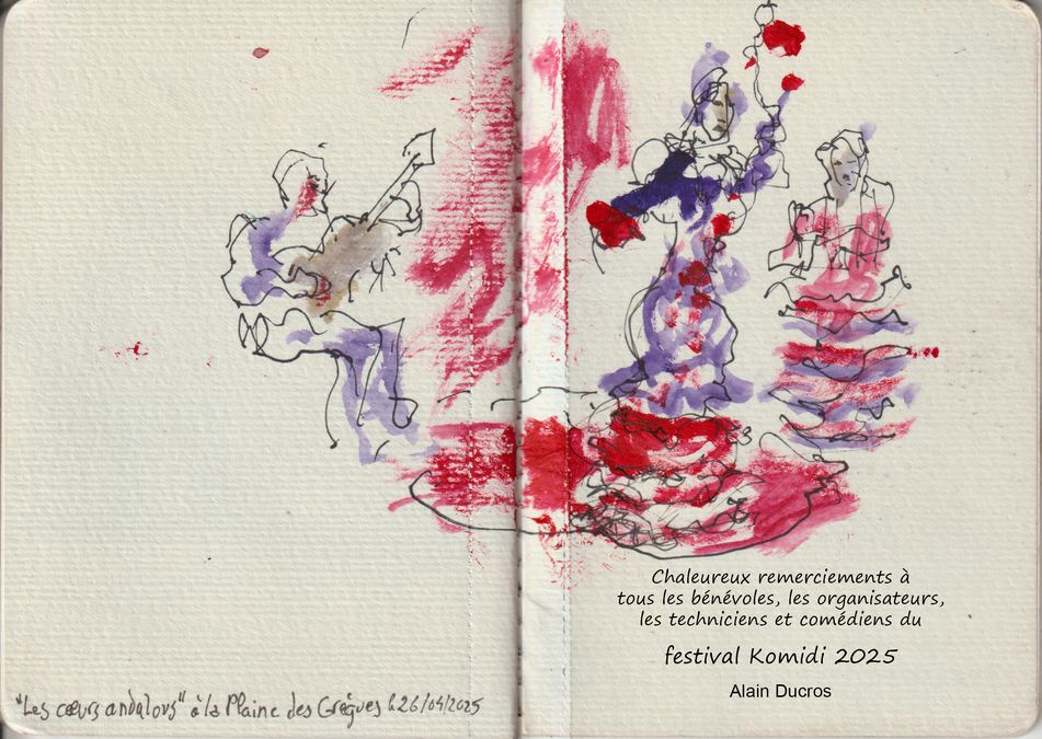 Croquis du Festival Komidi 2025, Alain Ducros