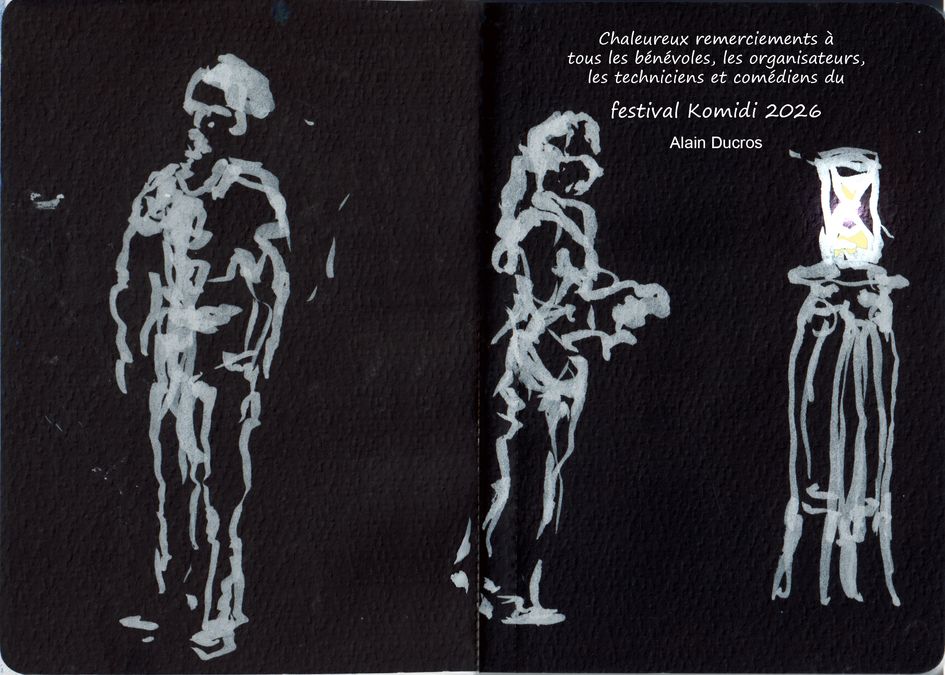 Croquis du Festival Komidi 2026, Alain Ducros